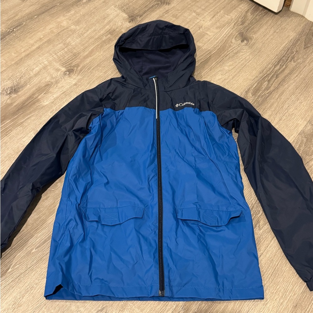 NWOT youth columbia fleece lined rain jacket